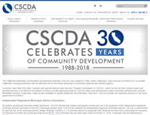 Tablet Screenshot of cscda.org